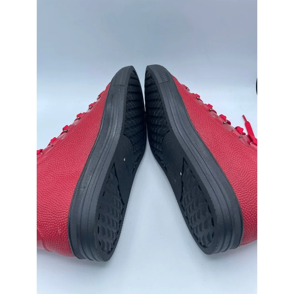 Belvedere Angelo Mens Red Crocodile Calf Leather High Top‎ Sneakers Sz 8 RARE